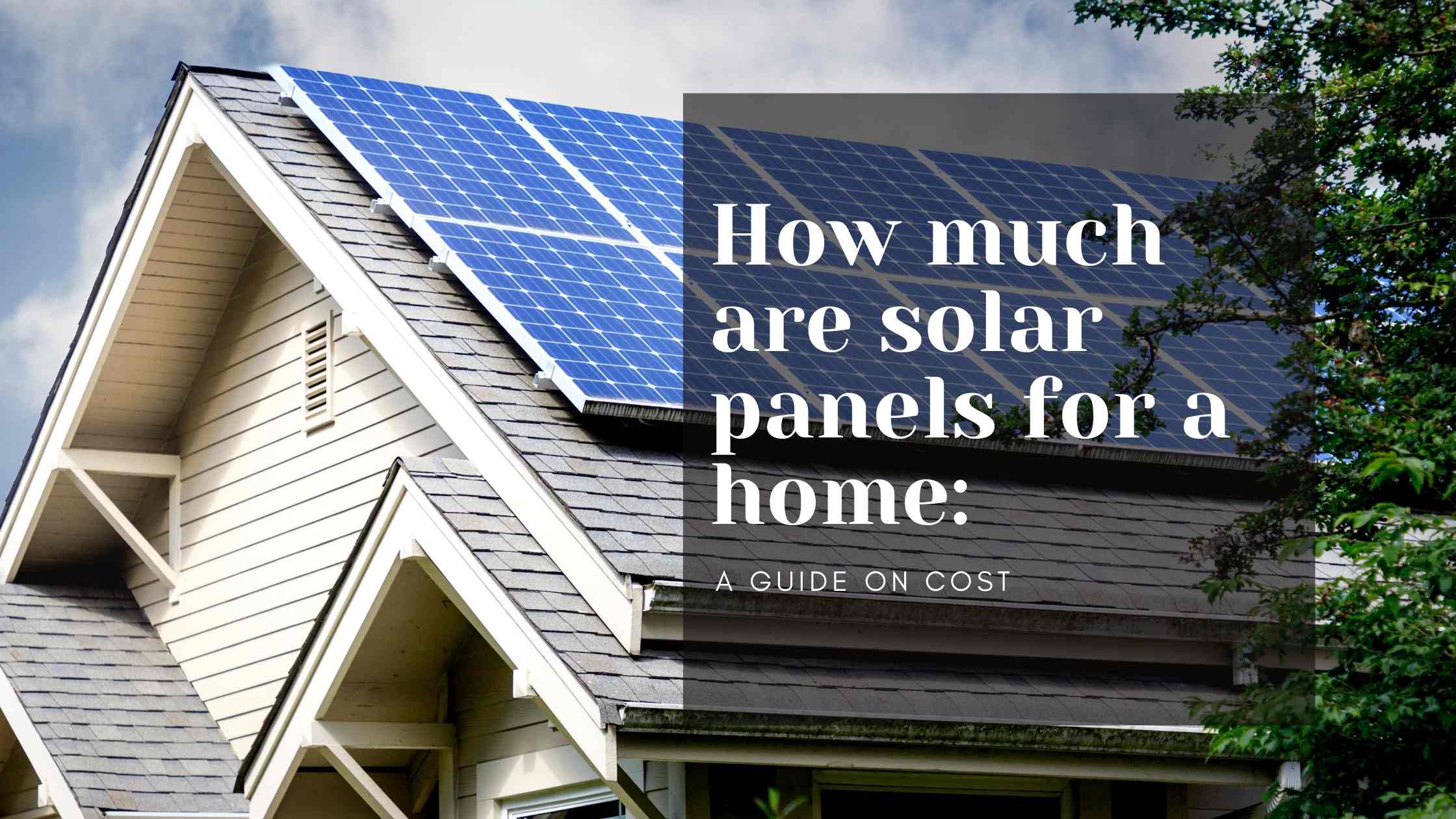 How much are solar panels for a home